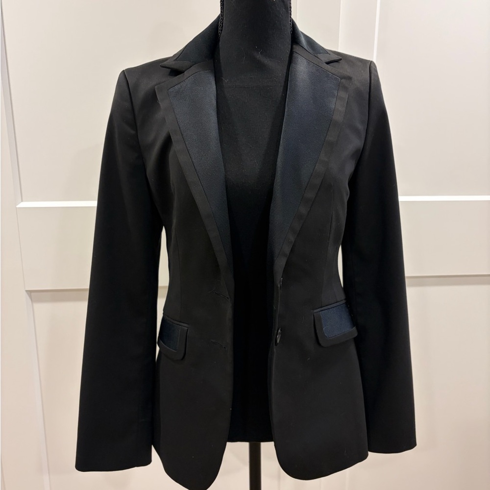 Express Women's Black Tuxedo Style Blazer - 2